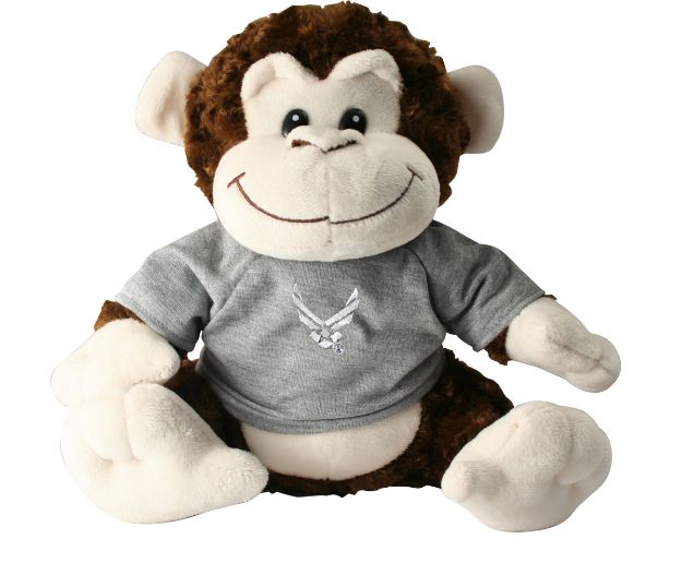 Picture of Air Force Symbol  Plush Monkey