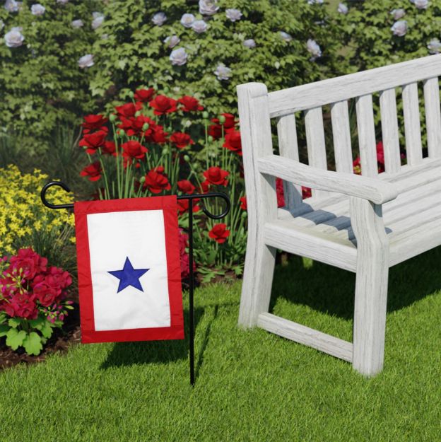 Picture of BLUE STAR GARDEN FLAG