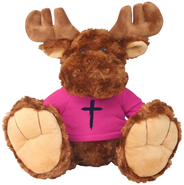 Picture of Jesus Loves Me Plush Brown Moose