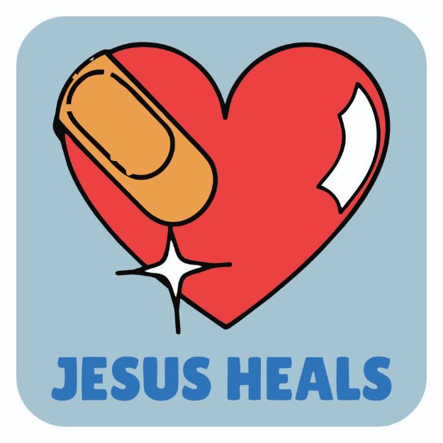 Picture of Die Cut Magnet - Jesus Heals