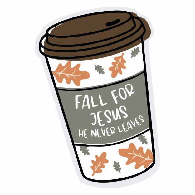 Picture of Die Cut Magnet - Fall For Jesus