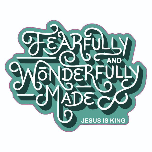 Picture of Die Cut Magnet - Fearfully and Wonderfully Made