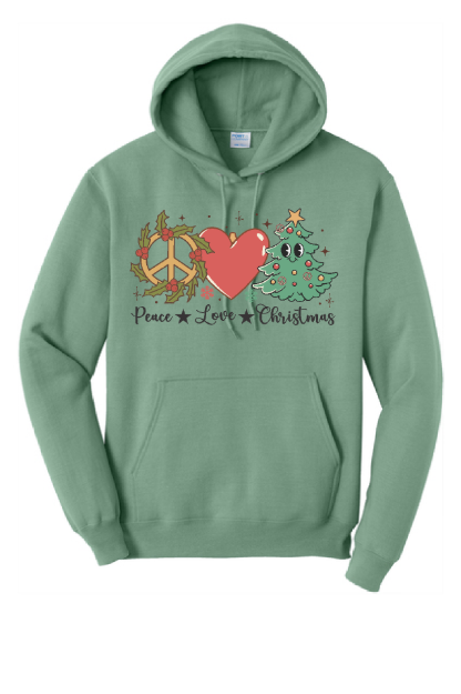 Picture of Peace, Love & Christmas Hoodie