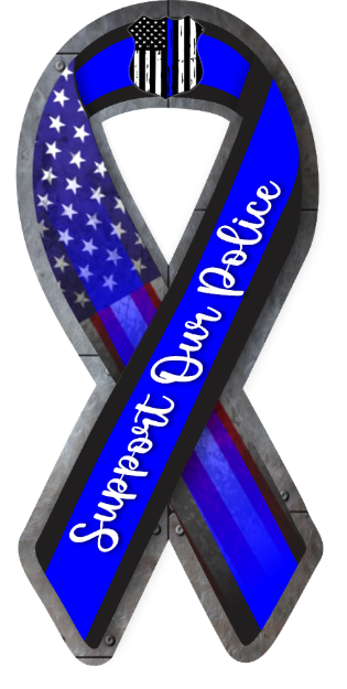 Picture of Ribbon Magnet - Support Our Police