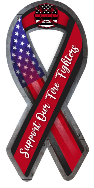 Picture of Ribbon Magnet - Support Our Fire Fighters