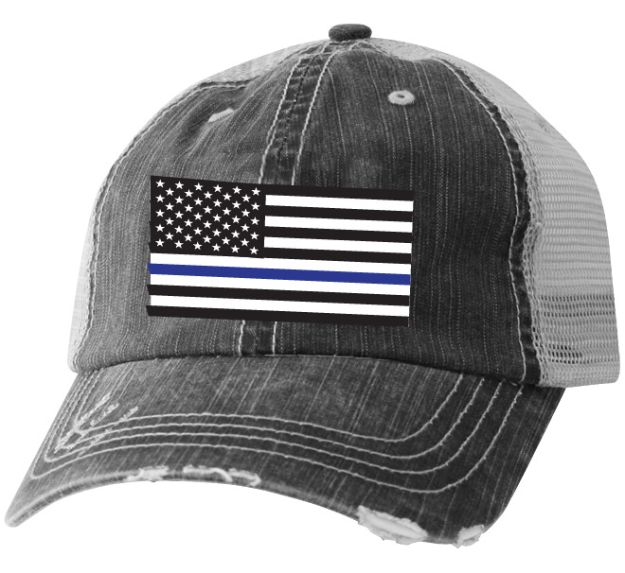 Picture of AMERICAN FLAG BLUE LINE