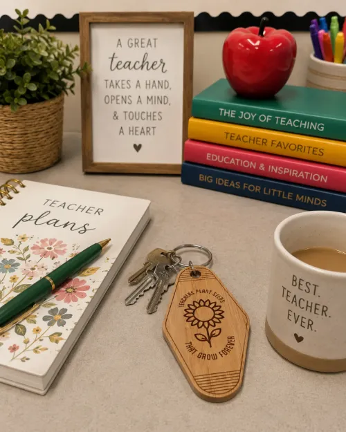 Teachers Plant Seeds Hotel Keytag