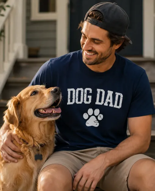 Dog Dad Paw Print