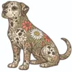 Sticker - Flowered Dalmation