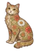 Sticker - Flowered Cat