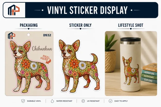 Sticker - Flowered Chihuahua