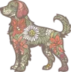 Sticker - Flowered Golden Retreiver
