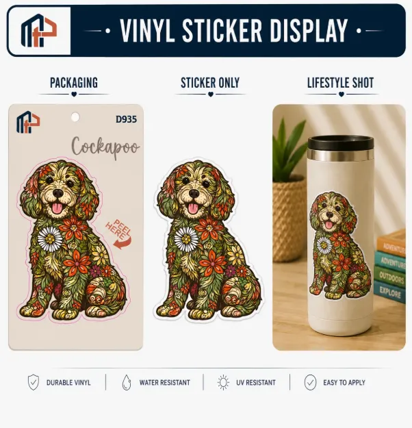 Sticker - Flowered Cockapoo