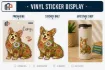 Sticker - Flowered Corgi