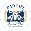 Round Magnet - Dad Life Social Club