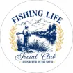 Round Magnet - Fishing Life Social Club