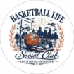 Round Magnet - Basketball Life Social Club