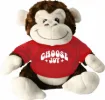 Choose Joy Design on Red T-Shirt Plush Monkey