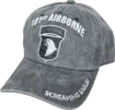 101st Airborne Screaming Eagles Subdue Black Ball Cap