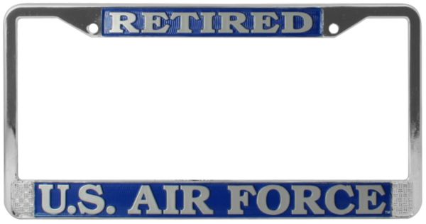 US Army Retired License Plate Frame LFA02
