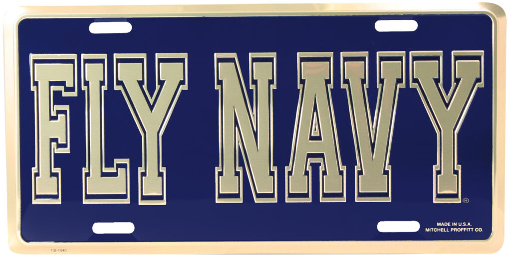 Mitchell Proffitt Navy Senior Chief Metal License Plate 