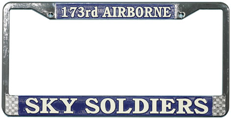 army airborne Military Us army soldier License plate frame tag Metal BLACK u.s
